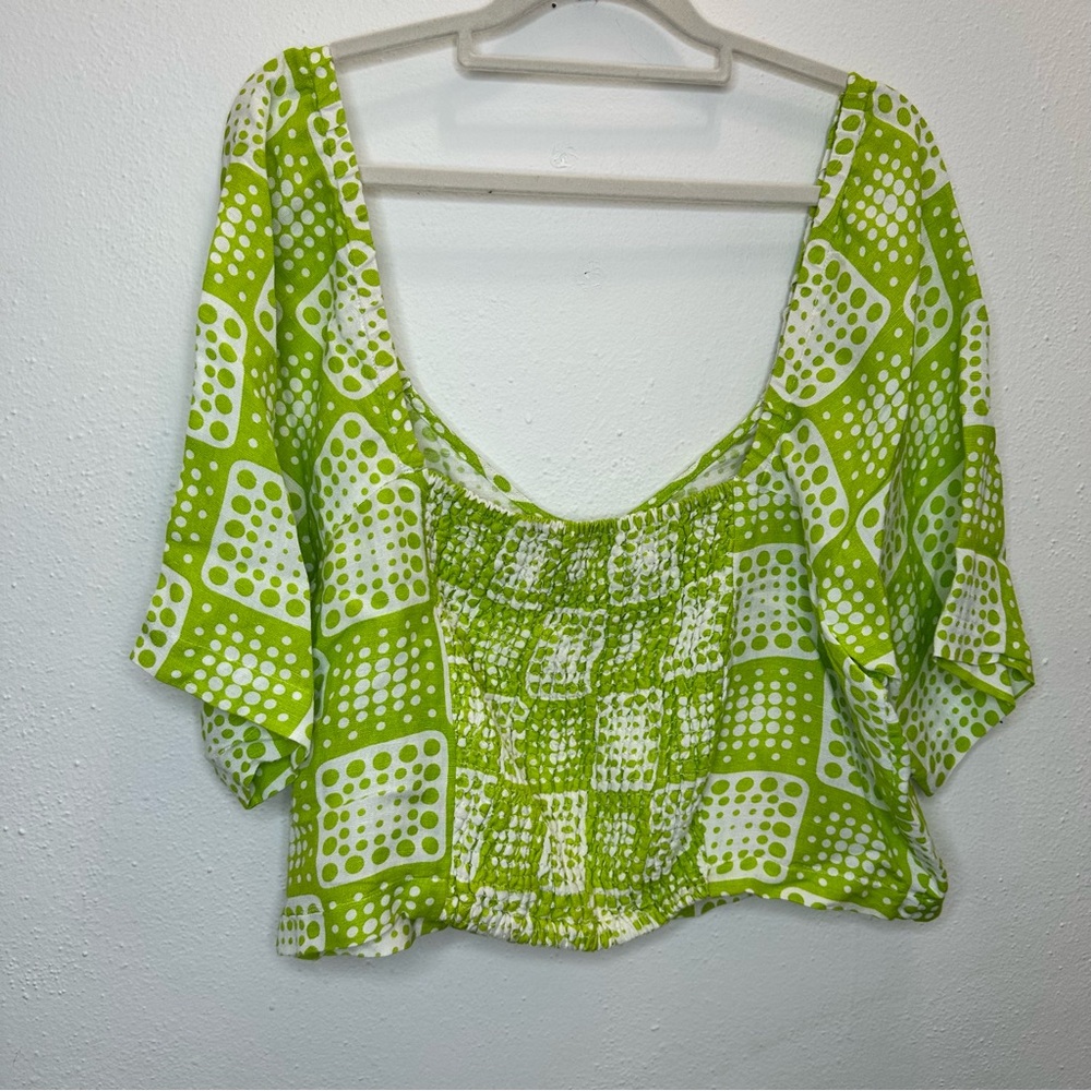 R-197. the Odells Julie Top Green Size XLarge - Picture 7 of 13